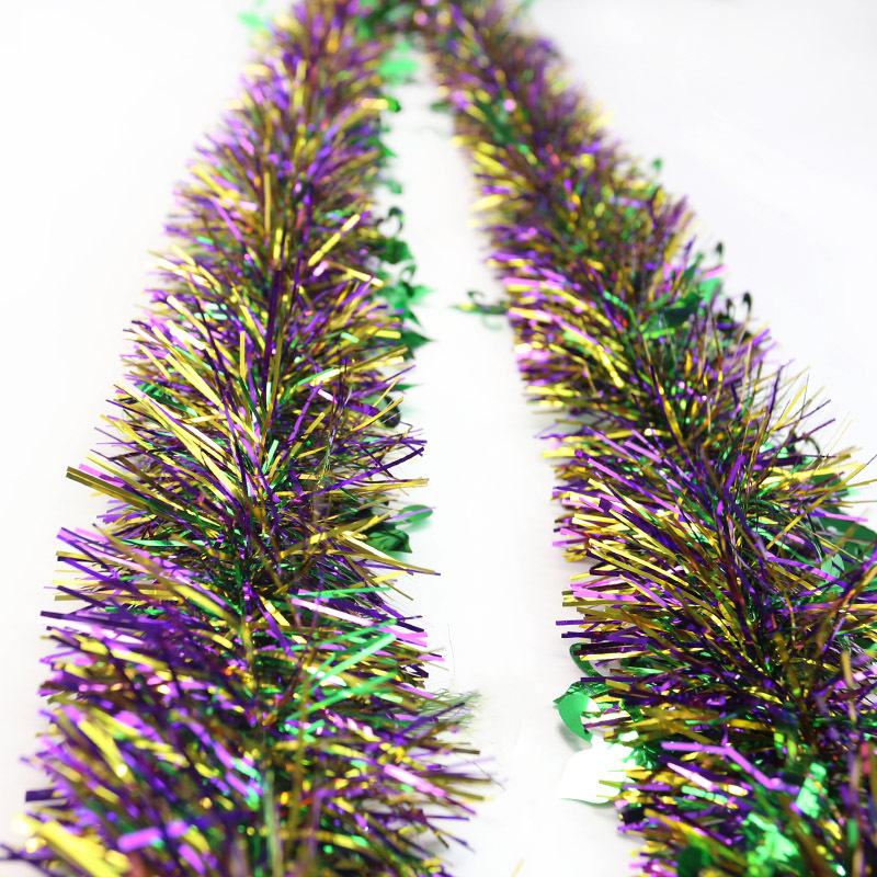 紫琳跨境新品狂欢节气氛布置品 2m加粗茜草装饰彩条 皇冠装饰毛条