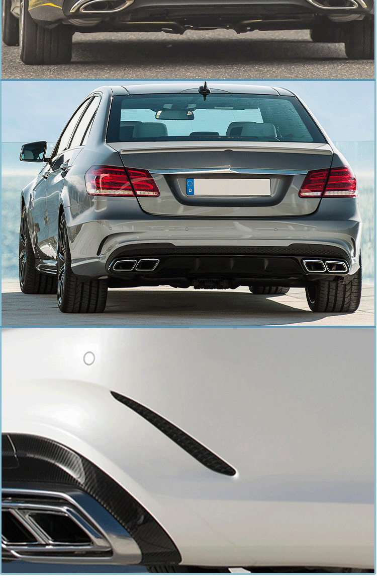 适用于奔驰w212后保险杠饰条e260后杠通风格栅2128854121后杠格栅