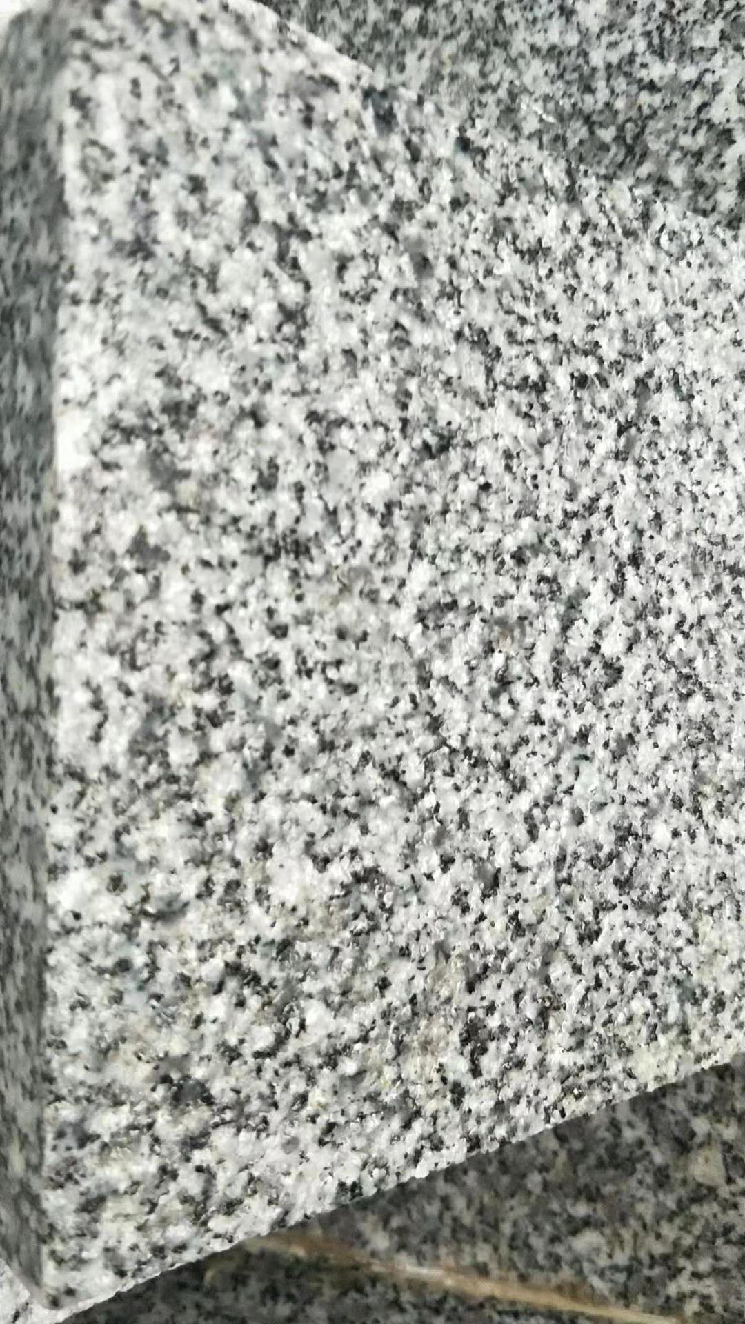 花岗岩g688芝麻灰光面火烧板园林 花岗岩石地板地板庭院砖石材