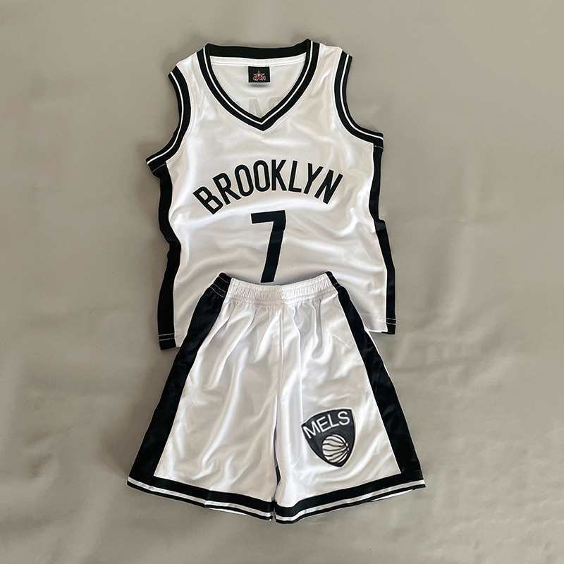 儿童篮球服篮网11号欧文球衣杜兰特哈登运动套装速干衣训练服定