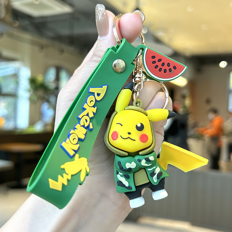 Trending Cartoon Pikachu Series Keychain Magic Baby Pendant Cartoon Doll Car Bag Key Chain Wholesale