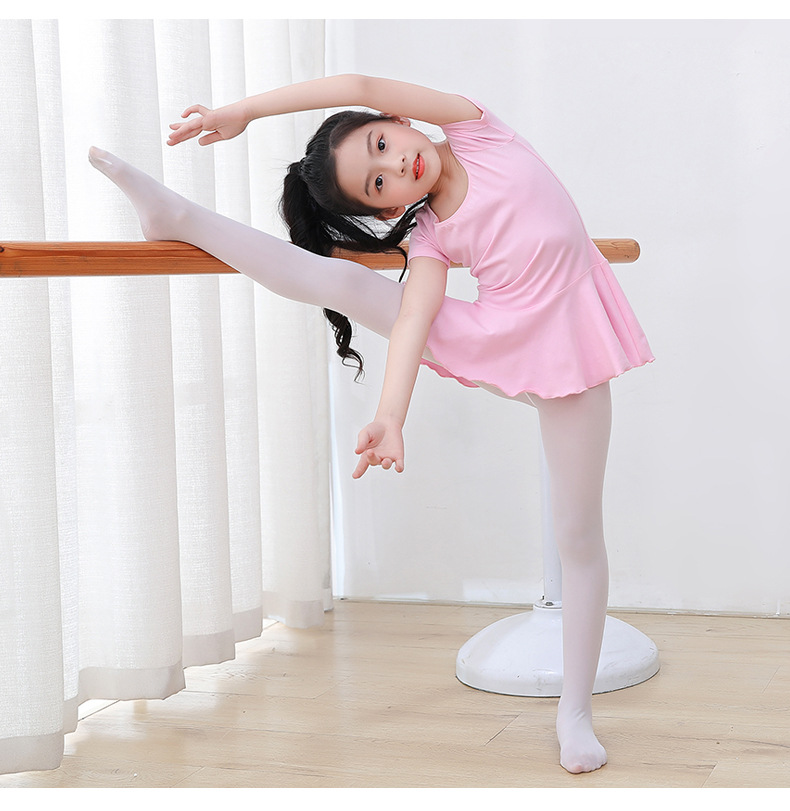 儿童舞蹈袜薄款女童连裤袜春秋防勾丝抗起球丝袜长筒袜练功袜防滑