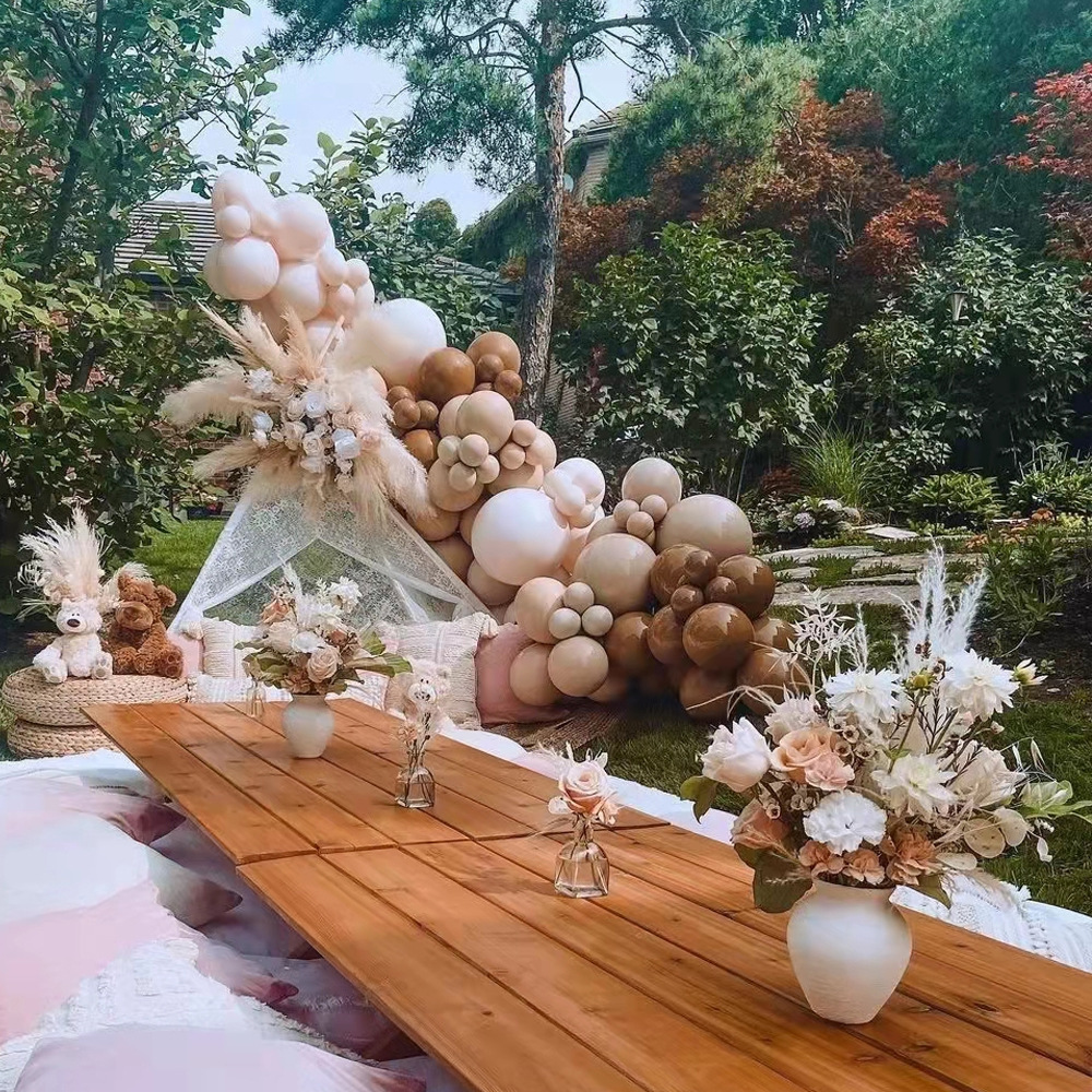 Internet Celebrity Wedding Balloon Chain Balloon Combo Birthday Party Package Wedding Supplies Baby Birthday Banquet Layout Retro