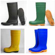 工厂直销高低筒PVC雨鞋光面磨砂面 防护防滑耐磨保暖各种款式现货