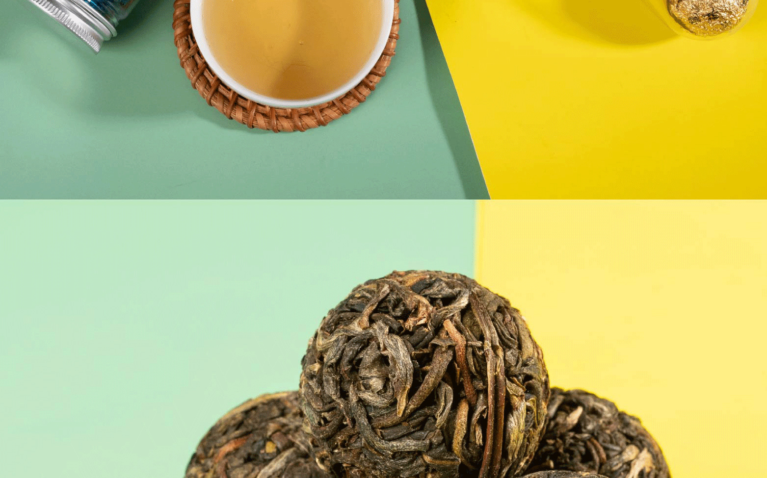 批发 云南普洱茶 七彩龙珠 普洱生茶56g 伴手礼品茶 一件代发