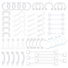 Clear Piercing Retainers Septum Retainer Nose Studs Flexible