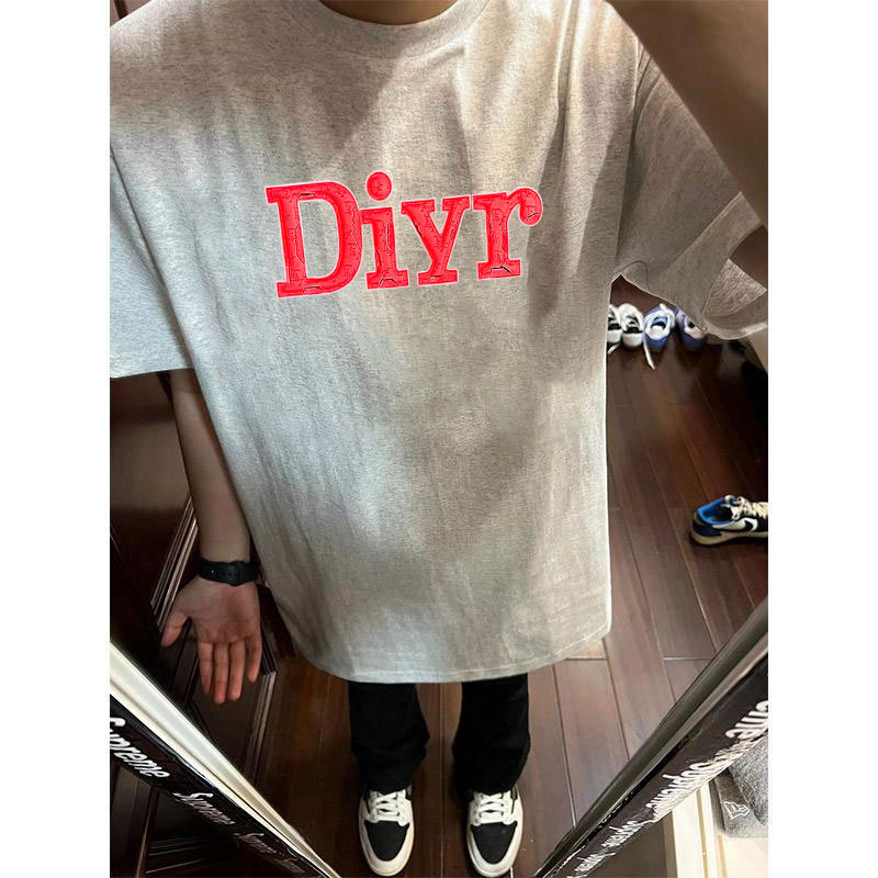 2025夏季新款趣味设计感创意印花短袖T恤男女重磅上衣