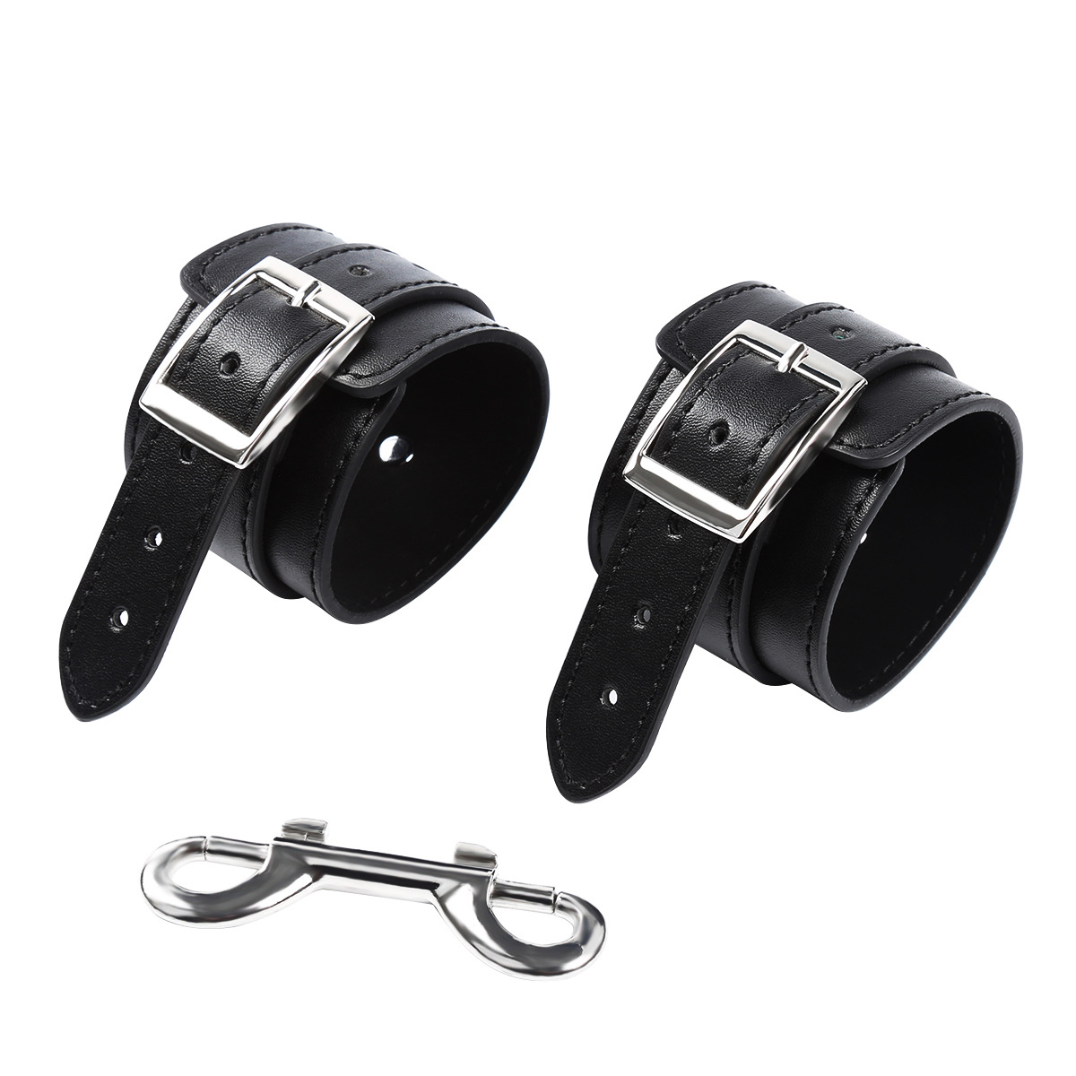冠奴成人情趣性爱用品 黑色情趣皮革手铐 禁锢手镯 厂家来样定做