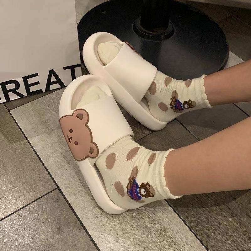 2023 New Slippers Women's Summer Household Bathroom Fashion All-Match Popular Outerwear Platform Couple Men's and Women's Slippers