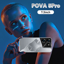 2024新款跨境手机POVA 5Pro 7.3寸高清屏16+1T大内存外贸手机批发