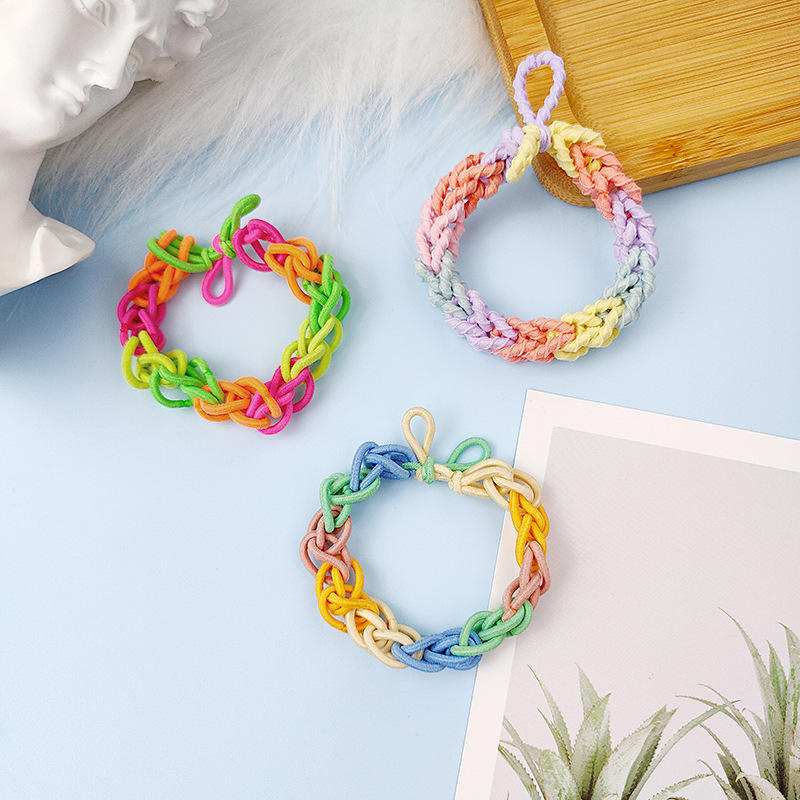 厂家货源基础小皮筋自编手环手绳diy头绳学生情侣送男友闺蜜礼物