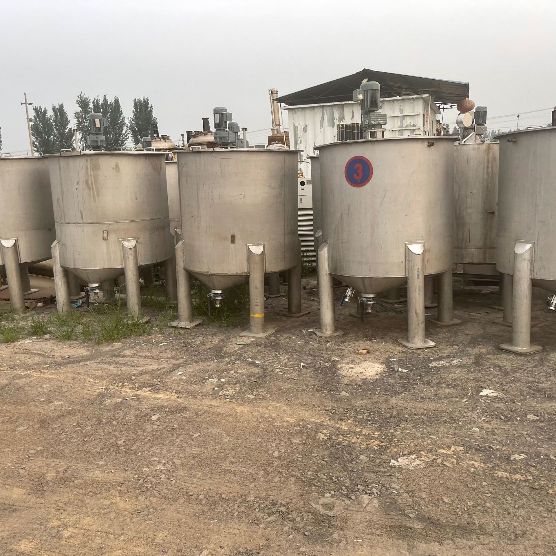 二手不锈钢液体搅拌罐 平口搅拌罐 1立方不锈钢搅拌桶