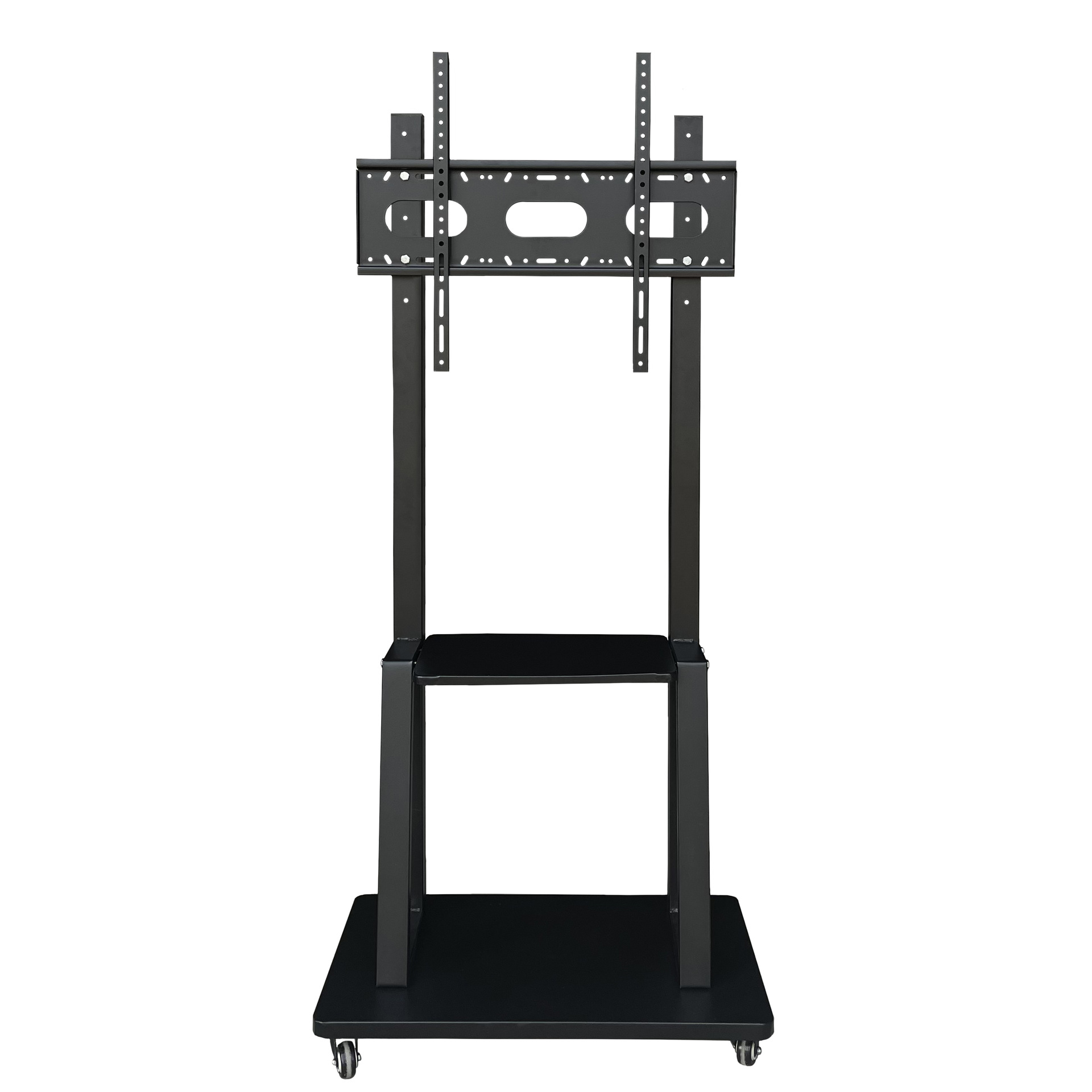 移动电视架教学会议一体机支架落地电视带轮推车支架移动型电视架