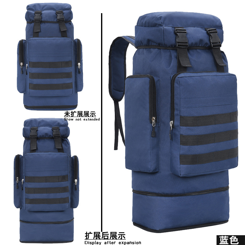 70 L Large Capacity Oxford Cloth Travel Backpack for Men and Women Outdoor Backpack Camouflage Luggage Backpack Cross-Border