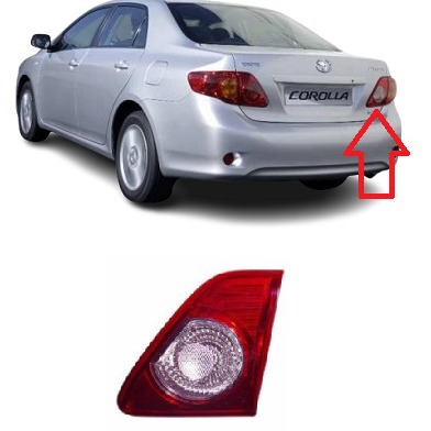适用于2007-2010款丰田卡罗拉corolla后车灯后尾灯内侧尾灯刹车灯