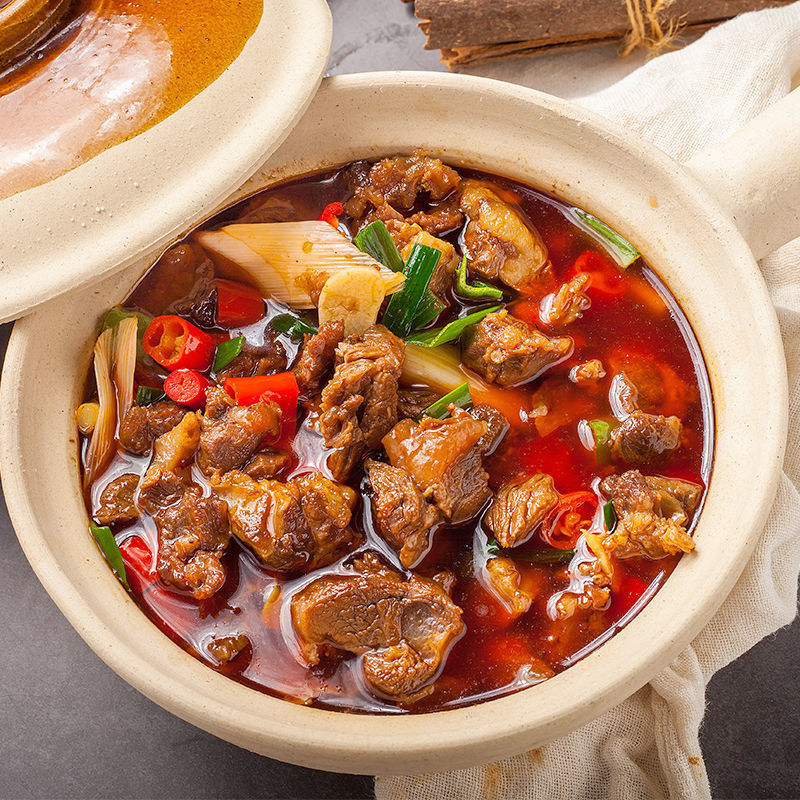 牛腩煲牛杂煲牛肉加热即食半成品酒店饭店餐饮特色商用牛腩块食材