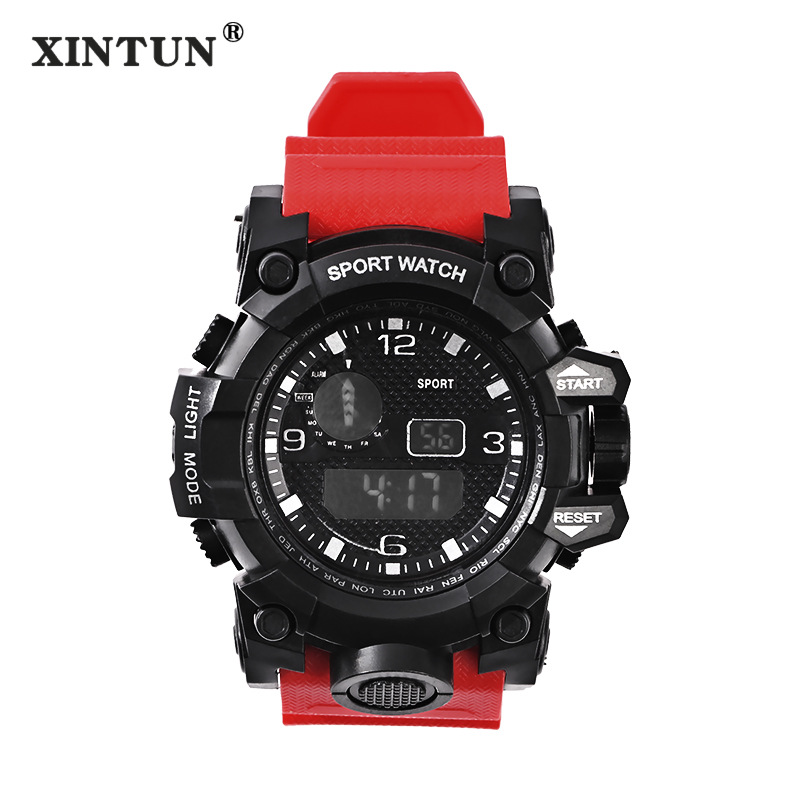 Cross-Border Wholesale Electronic Watch Men's Fashion Fashion Student Watch Casual Waterproof Luminous LED Electronic Watch Delivery