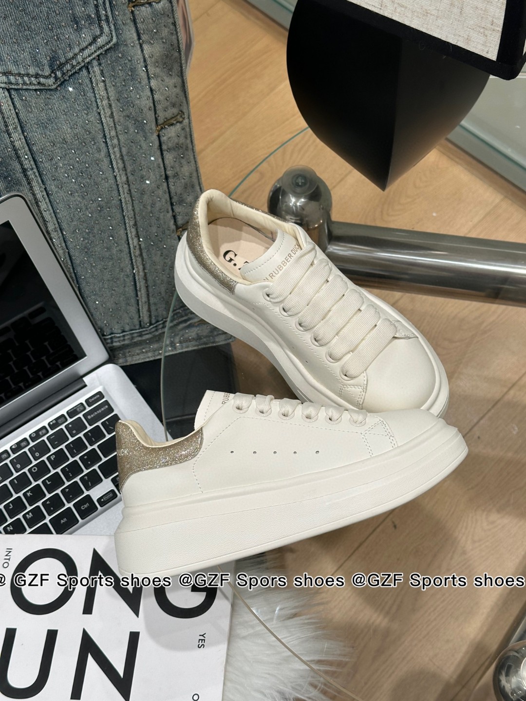 2123-1麦昆小白鞋女2024春新款厚底增高颜值休闲运动板鞋-阿里巴巴