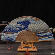 真丝扇子批发 丝绸女士折叠扇 日本竹扇 和风日式折扇 礼品扇批发