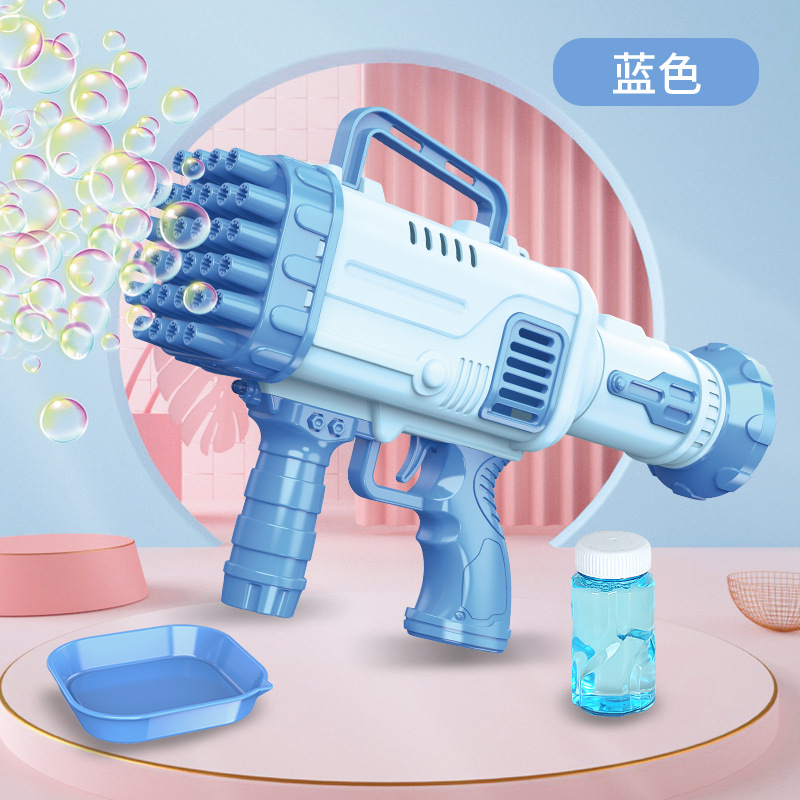 Internet Celebrity Bubble Machine Automatic Hot-Selling Electric Gatling Bubble Gun Camera Park Children's Toy Stall Wholesale