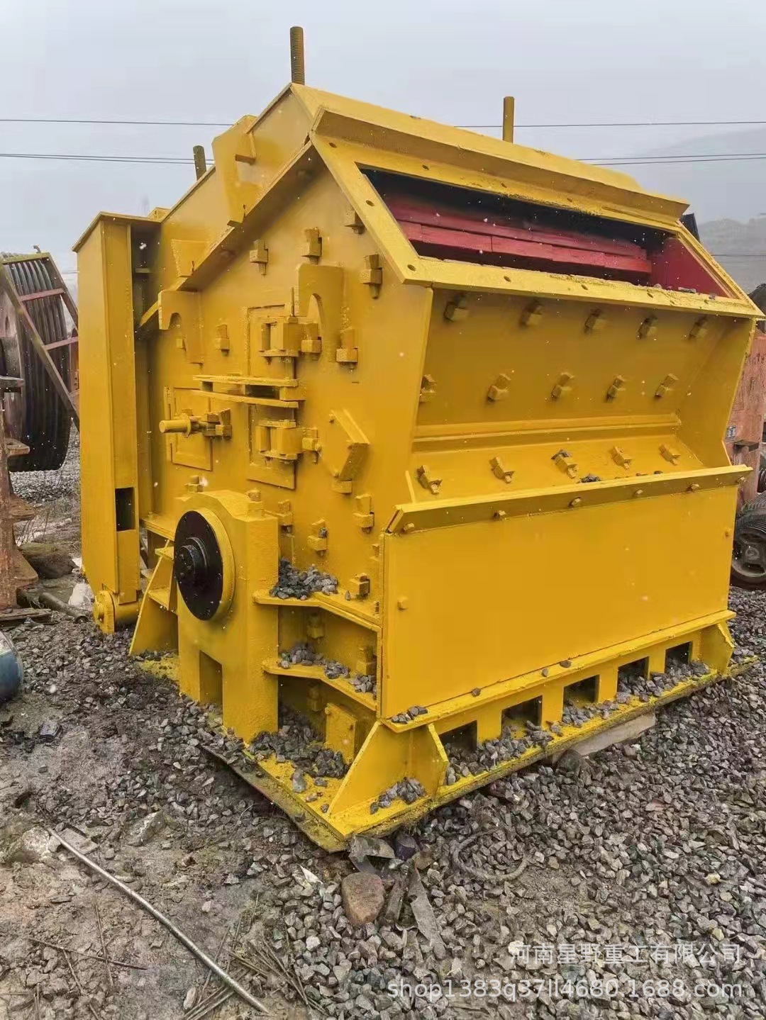 多功能大型反击式破碎机 矿山冶金反击碎石机 立式石料线反击破