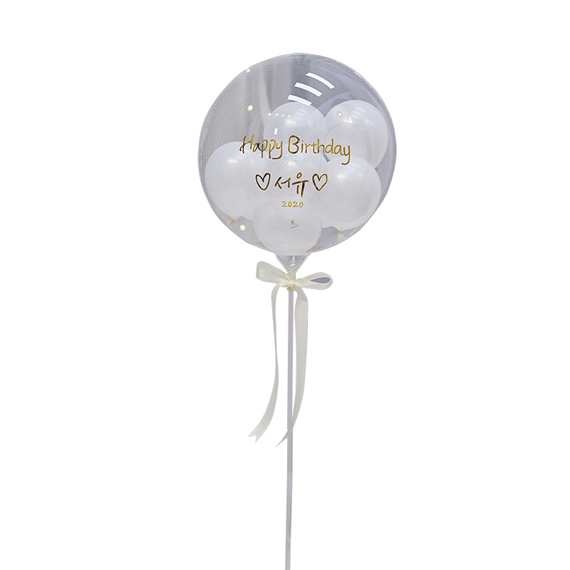 Bobo ball rose luminous balloon scene layout wedding room birthday decoration Bobo ball balloon set custom 776 Item Picture