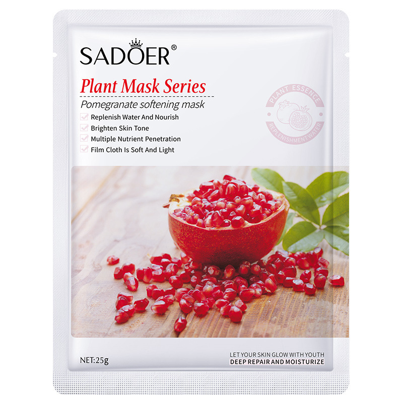 Full English Mask Sadoer Moisturizing Skin Rejuvenation Plant Extract Mask Facial Mask Cross-Border Foreign Trade Factory Wholesale