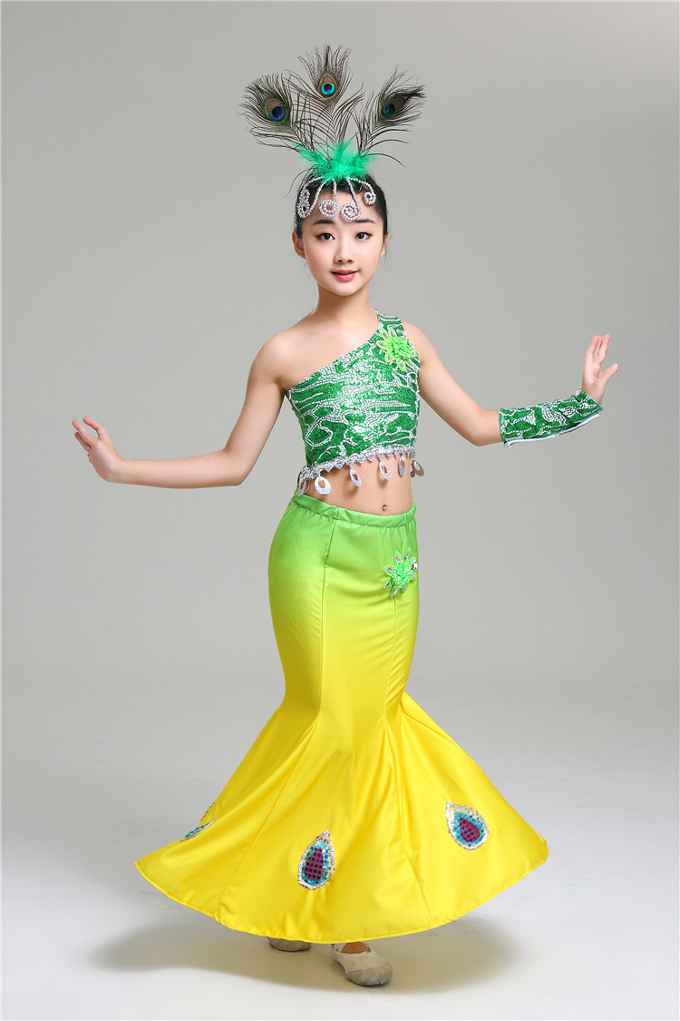 民族孔雀舞蹈服