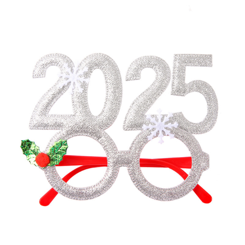 2025 New Christmas Glasses Glasses Factory Party Adult and Children Gift Party Gathering Props New Year Glasses