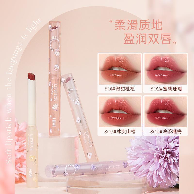 Mansly Flower Language Makeup Set Gift Box Velvet Lip Lacquer Lipstick 8-Piece Set Holiday Gift for Girlfriend and Wife