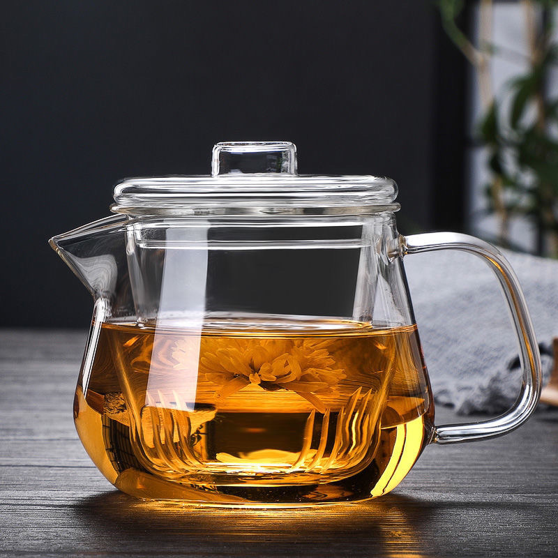 高温玻璃茶壶过滤加厚透明单壶小号花茶壶家用茶水分离泡茶厂家