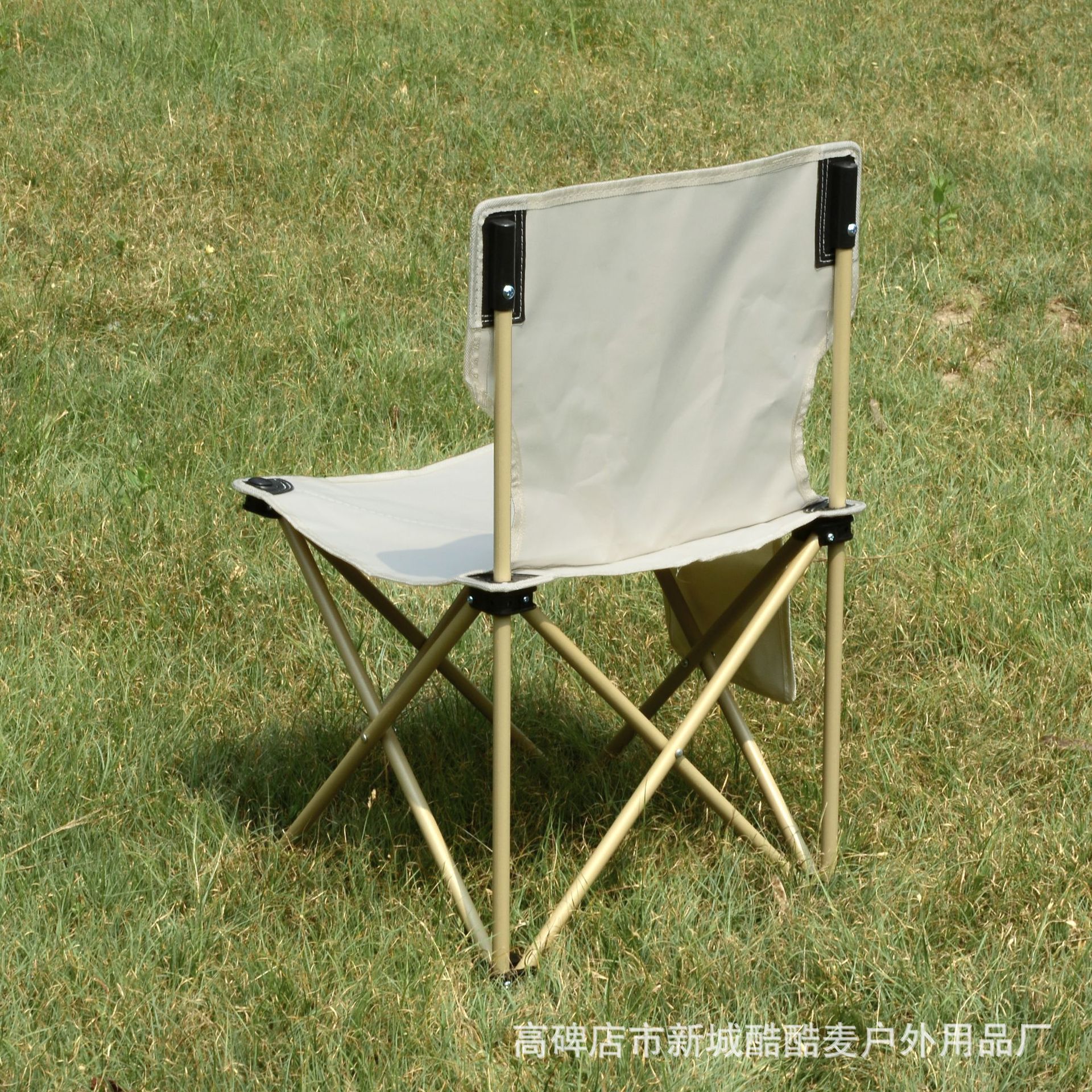 Cross-Border White Outdoor Folding Chair Self-Driving Camping Leisure Lightweight Backrest Painting Stool Printable Beach Fishing Chair