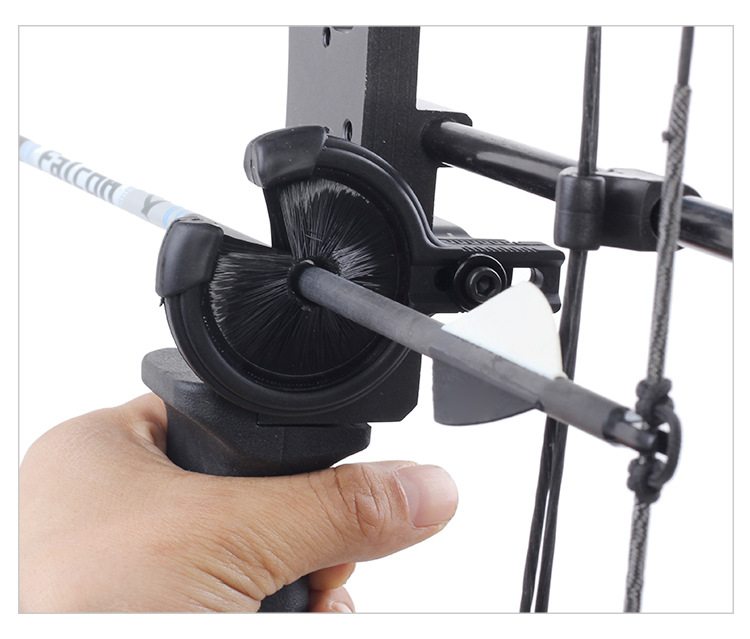 跨境批发 毛刷鬃刷箭台 户外反曲弓箭射箭配件鬃饼箭台左右手使用