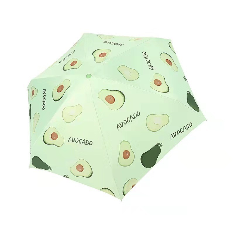 Sun Umbrella Pocket Fruit Fun Five-Fold Umbrella Ultra Light Convenient Sun Protection UV Protection Rain and Rain Dual-Use Sun Umbrella Capsule Umbrella