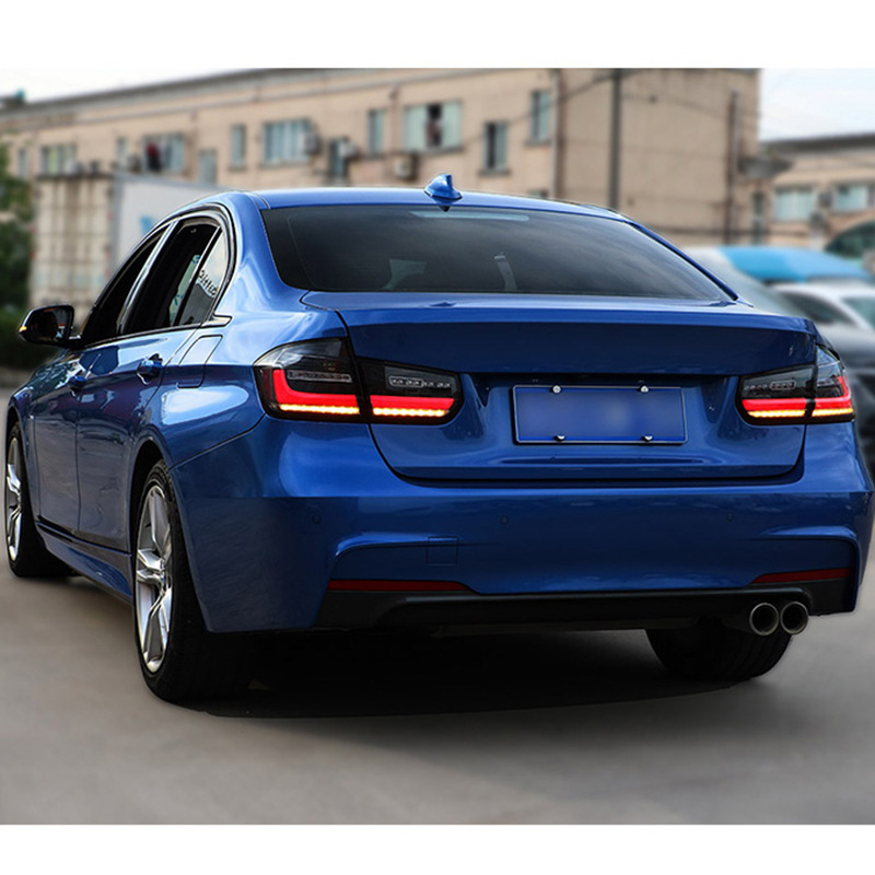 适用于13-18宝马3系尾灯总成老改新款三系f30f35/320改装led流光