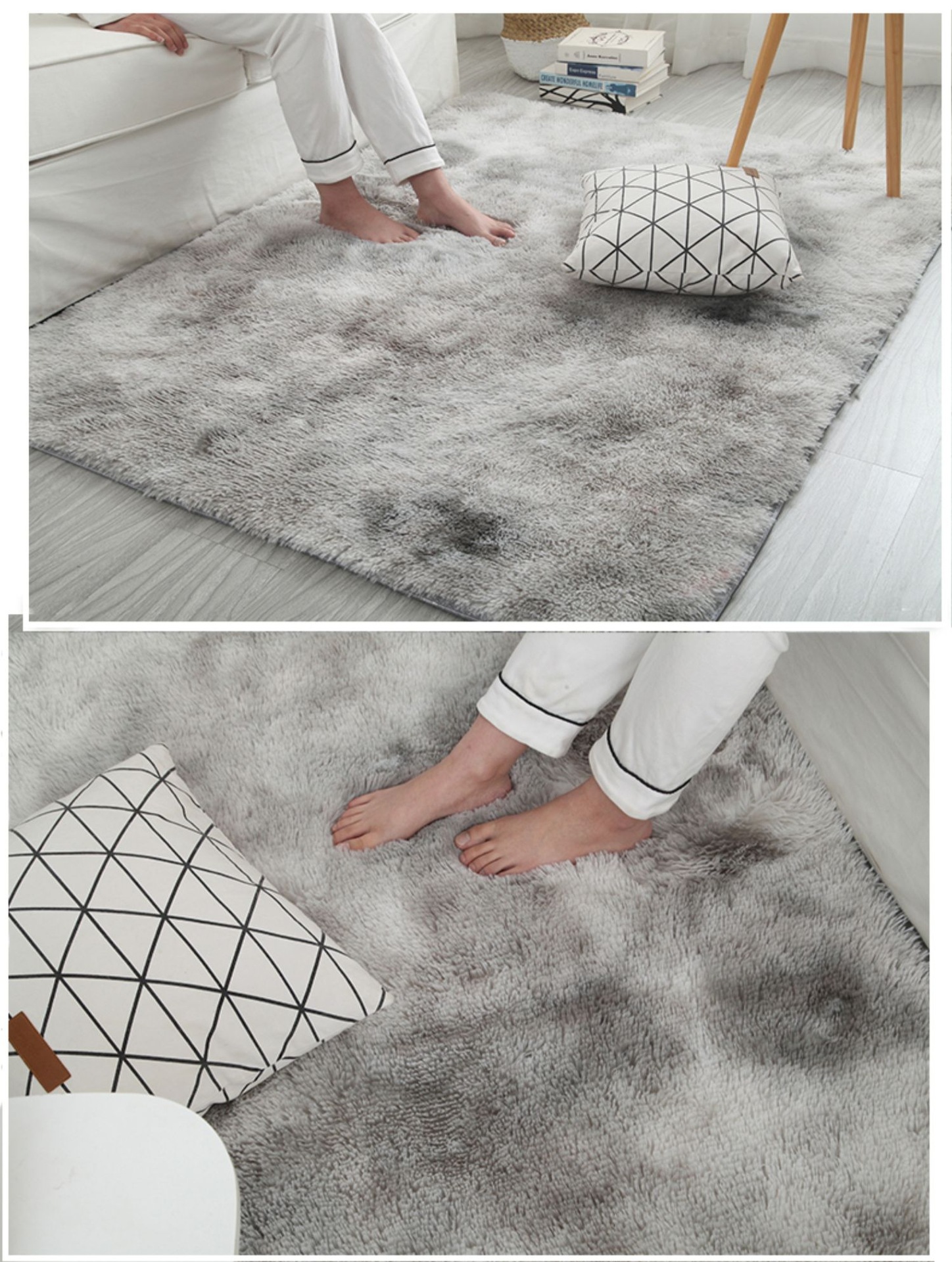 北欧ins地毯卧室少女家用客厅沙发茶几榻榻米垫床边毛毯房间满铺