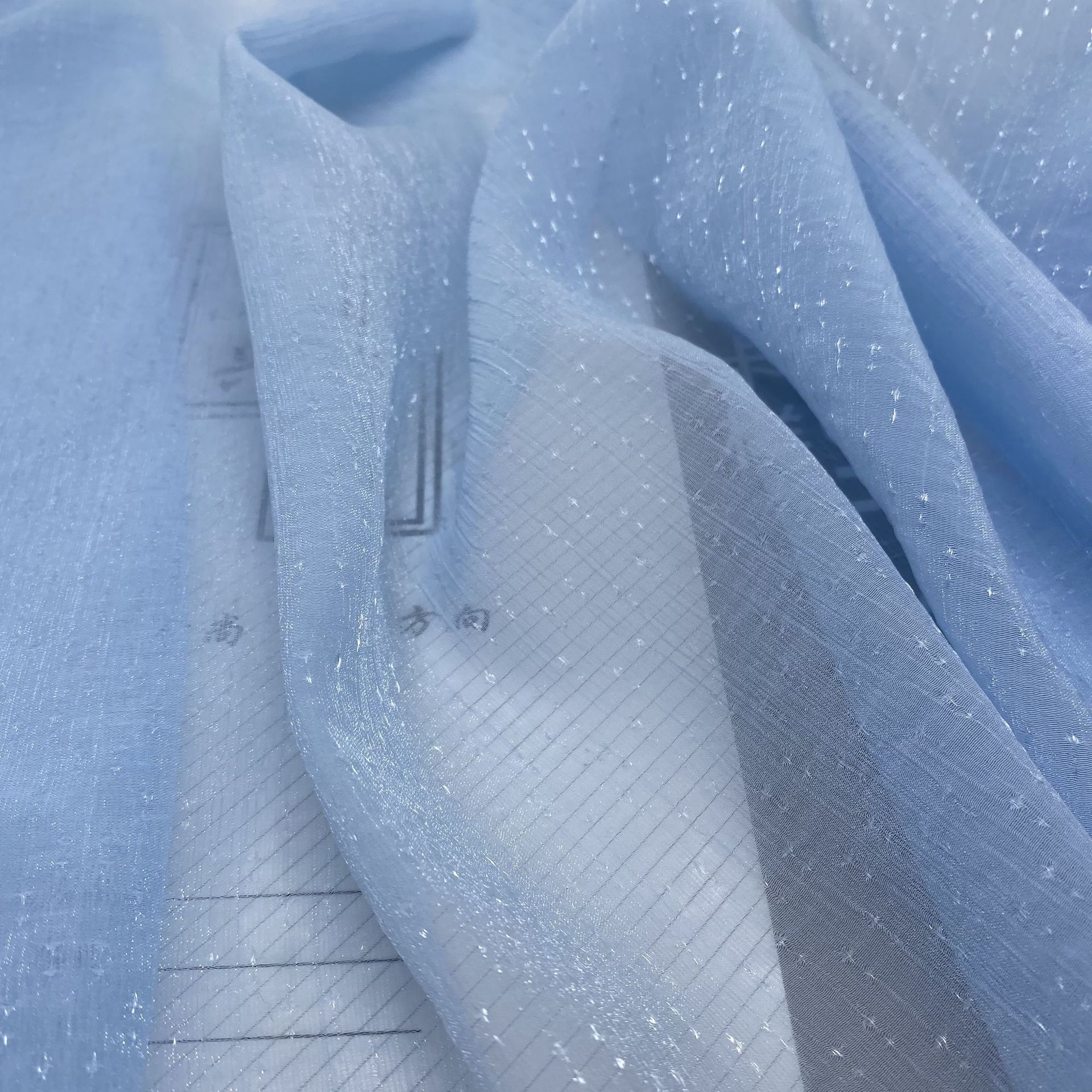 满天星梭织面料 锦纶涤纶无弹布春夏无弹连衣裙衬衫上衣吊带衫布