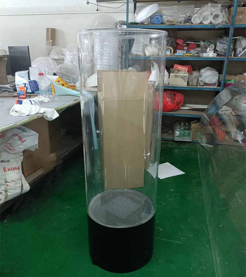 亚克力透明圆桶圆柱展示防尘罩带盖亚克力管圆柱形空心管定制直筒