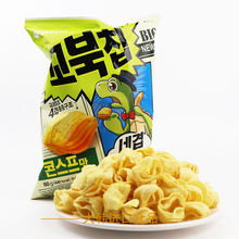 韩国原装零食 好丽友乌龟玉米片80g龟壳型玉米脆片休闲小吃