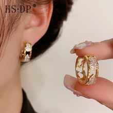 微镶锆石葫芦耳扣小众设计感气质时尚气质耳环精致轻奢高级感耳饰