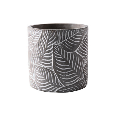 北欧水泥花盆室内装饰圆柱体形文艺个性多肉植物绿萝花卉鲜花盆栽