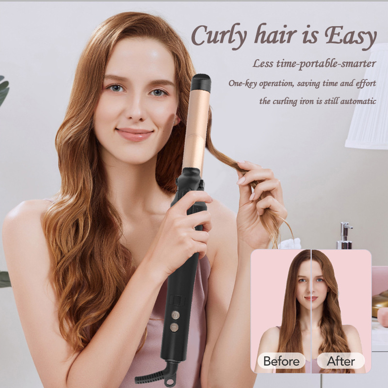 Factory Source Automatic Hair Curler Household Hair Ceramic Hair Curler Pear Flower Big Wave Lazy Hair Curler