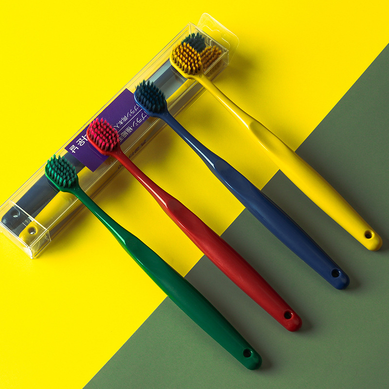 韩版高颜值牙刷软毛超细超软情侣孕妇月子家用纳米成人家庭装