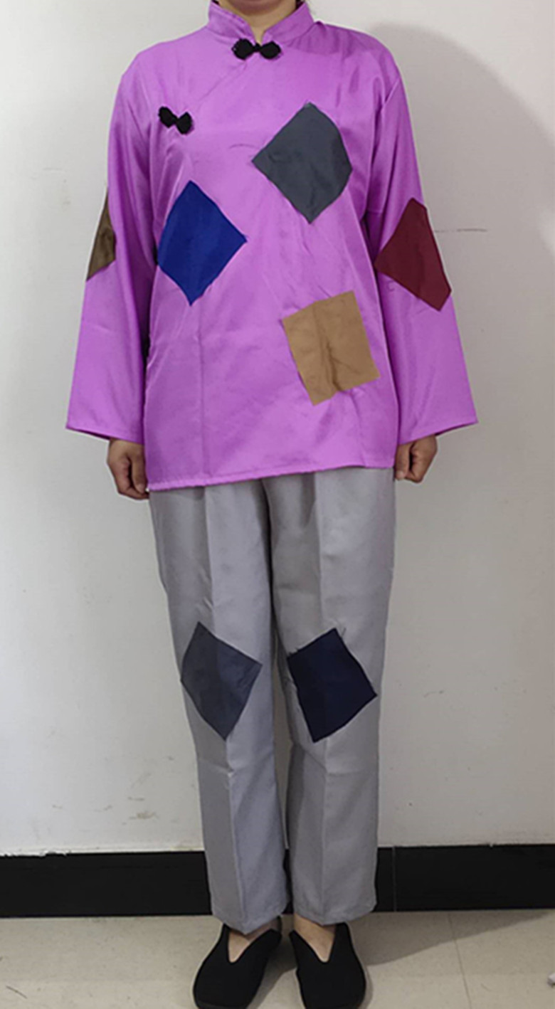 新款古装乞丐服装演出服儿童男女古代叫花子要饭衣服破烂补丁装