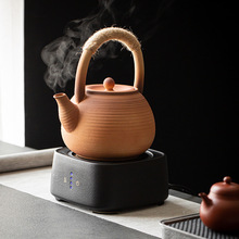 陶泥干烧水壶 大茶壶陶瓷提梁壶 家用煮茶器电陶炉茶炉 软化水质