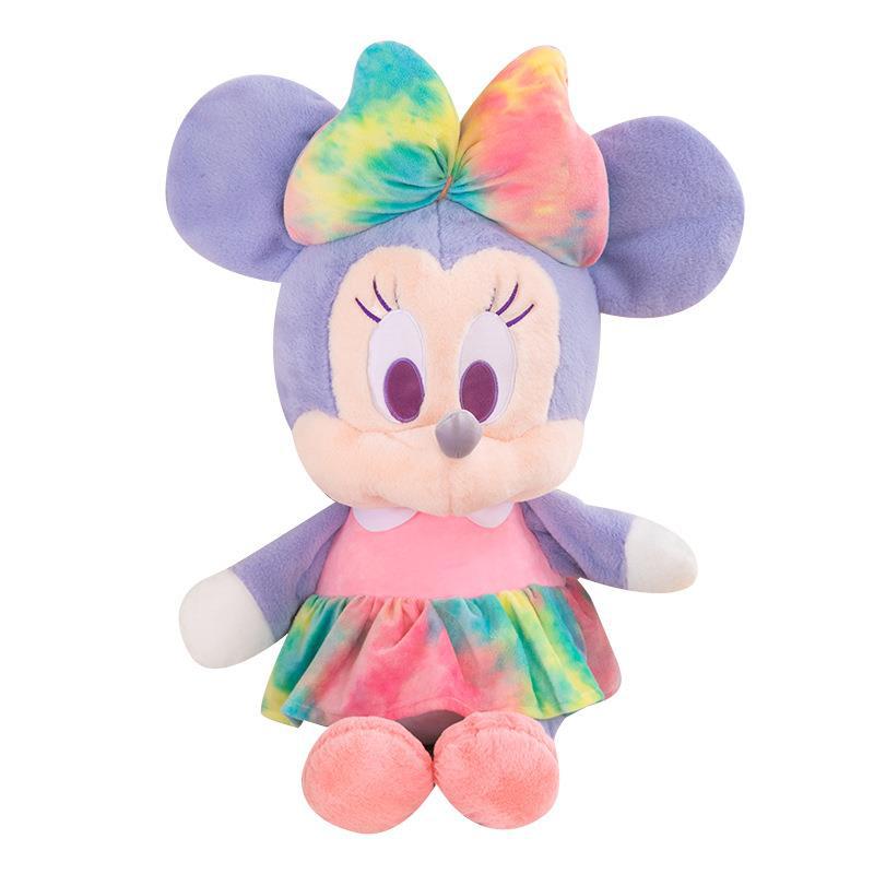 Cartoon Colorful Mickey Minnie Doll Mickey Mouse Couple Ragdoll Plush Toy Birthday Gift Prize Claw Doll