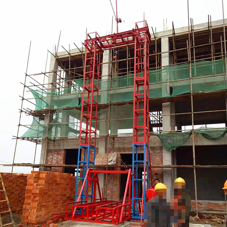 建筑吊篮上料机高层楼房物料提升机盖房货运提料机