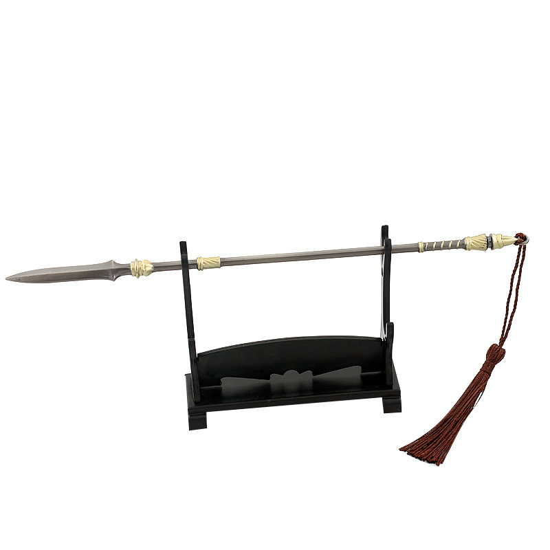 古代赵子龙兵器模型22厘米赵云豪龙胆长枪全金属工艺品摆件