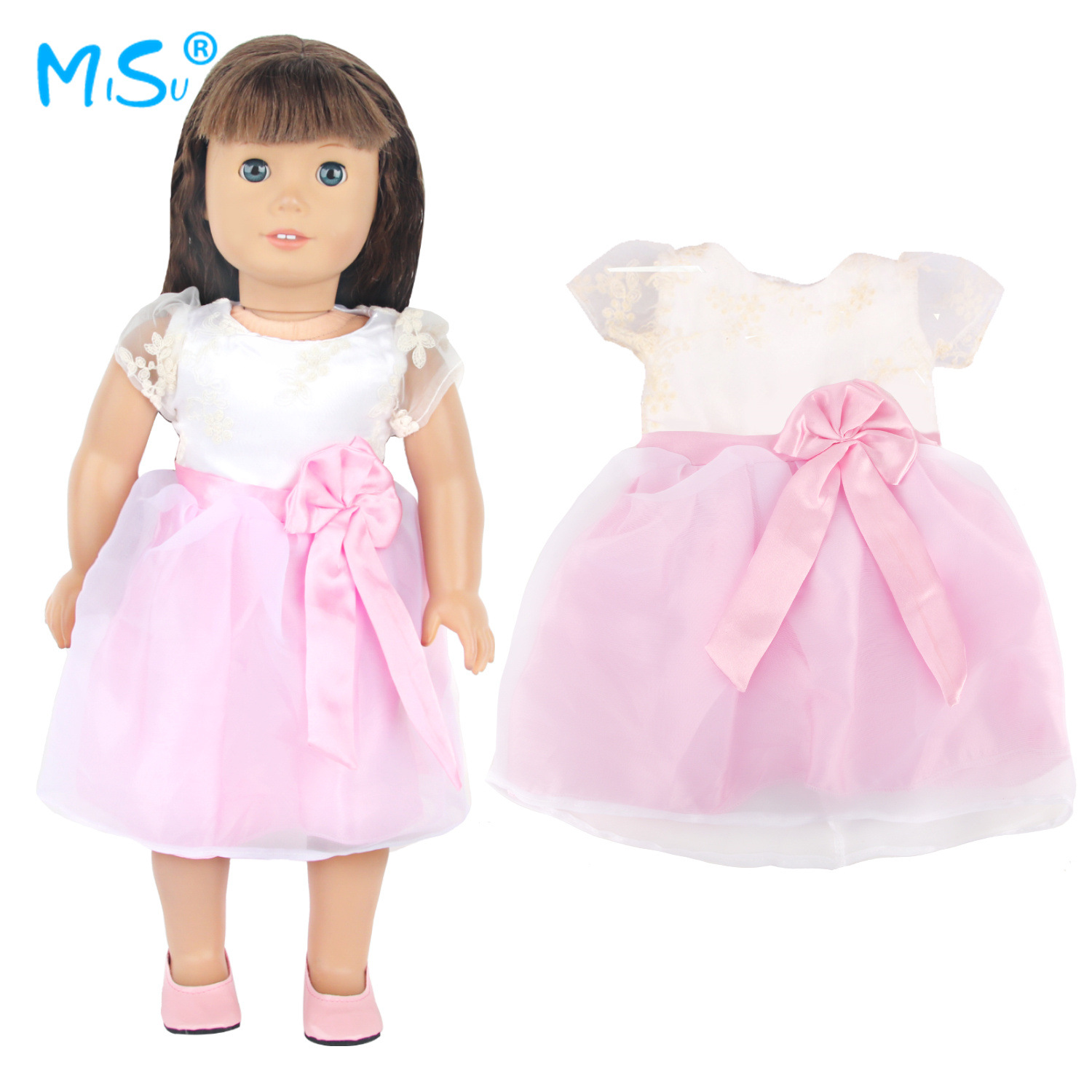 玩具娃娃衣服18寸american girl doll clothes夏芙娃娃美国女孩衣-阿