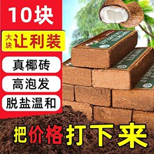 椰砖营养土通用型粗椰糠壳专用花土壤种植养花种菜耶砖块脱盐